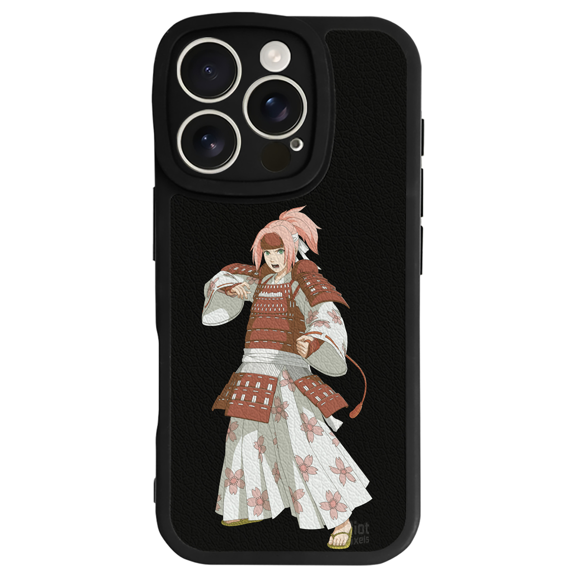 （画像用） NARUTO -ナルト- 春野サクラ Haruno Sakura 【iPhone 16シリーズ対応】シリコンスマホケース（レザー調） 材質：シリコン